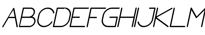 Optical Fiber Bold Italic Font UPPERCASE