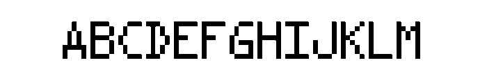 Optixal Font UPPERCASE