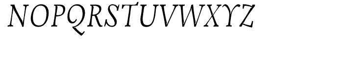 Opal Italic Font UPPERCASE