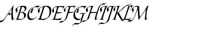 Ophelia Italic Font UPPERCASE