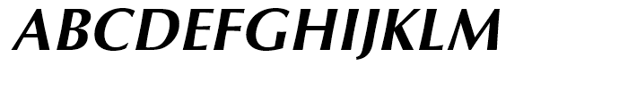 Optima Cyrillic Bold Oblique Font UPPERCASE
