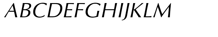 Optima Cyrillic Oblique Font UPPERCASE