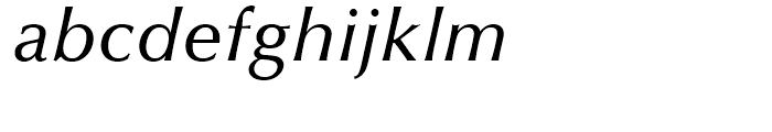 Optima Medium Italic Font LOWERCASE