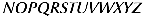 Optima nova Demi Italic SC Font UPPERCASE