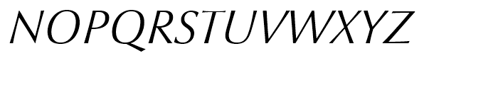 Optima nova Light Italic SC Font UPPERCASE