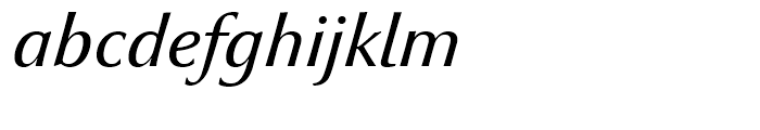 Optima nova Medium Italic OsF Font LOWERCASE