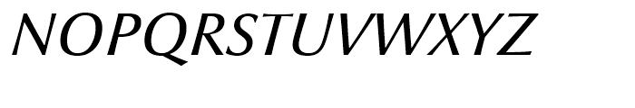 Optima nova Medium Italic SC Font UPPERCASE