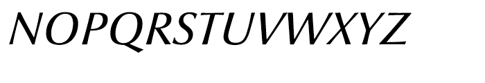 Optima nova Medium Italic Font UPPERCASE