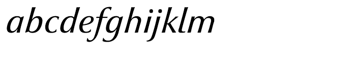 Optima nova Medium Italic Font LOWERCASE