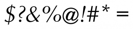 Ophian Italic Font OTHER CHARS