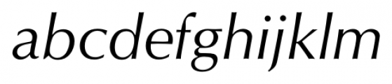 Ophian Italic Font LOWERCASE