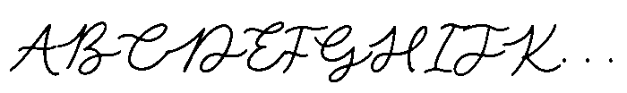 Opaline Nottela Font UPPERCASE