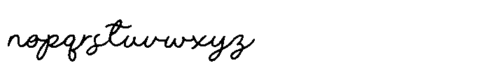 Opaline Nottela Font LOWERCASE