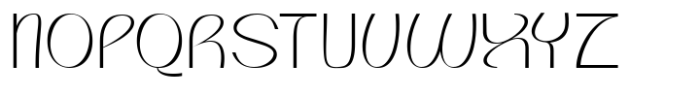 Opalique Extra Light Font UPPERCASE