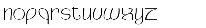 Opalique Extra Light Font LOWERCASE