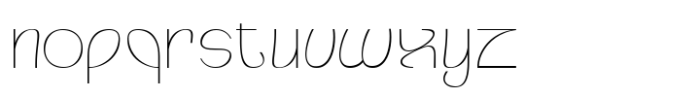 Opalique Thin Font LOWERCASE