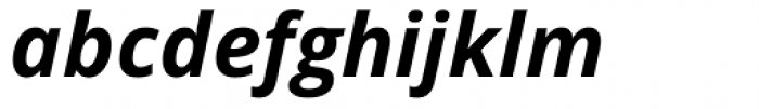 Open Sans Bold Italic Font LOWERCASE