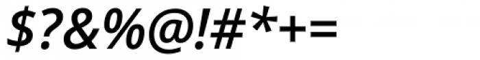Open Sans Semibold Italic Font OTHER CHARS