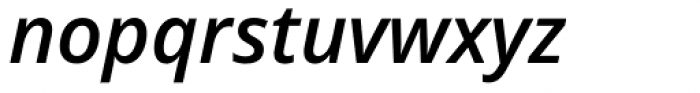 Open Sans Semibold Italic Font LOWERCASE