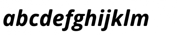 Open Sans Soft Bold Italic Font LOWERCASE