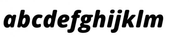 Open Sans Soft Ex Bold Italic Font LOWERCASE