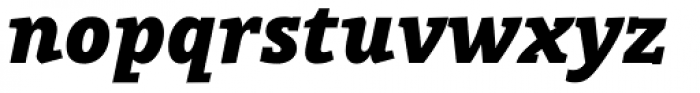 Open Serif Black Italic Font LOWERCASE