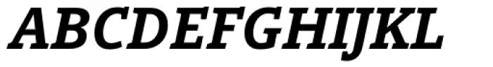 Open Serif Bold Italic Font UPPERCASE