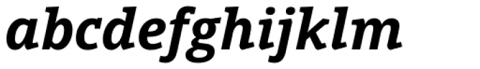 Open Serif Bold Italic Font LOWERCASE