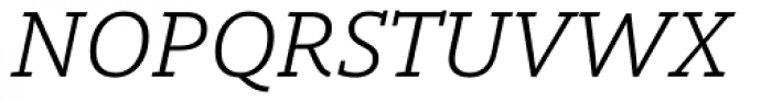 Open Serif Book Italic Font UPPERCASE