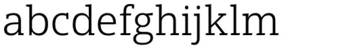 Open Serif Book Font LOWERCASE