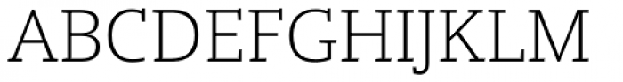 Open Serif Light Font UPPERCASE