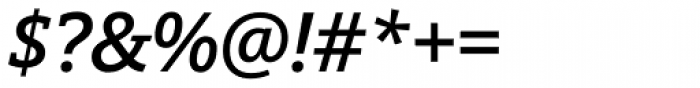 Open Serif Semibold Italic Font OTHER CHARS