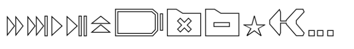 Open TECH Neue Icons Outline FONT