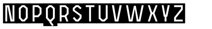 Open TECH Neue Invert DEMO Font UPPERCASE