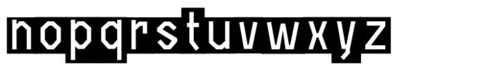 Open TECH Neue Invert DEMO Font LOWERCASE