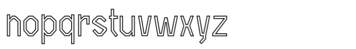 Open TECH Neue Outline DEMO Font LOWERCASE