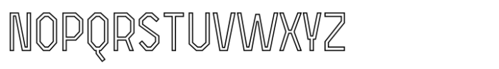 Open TECH Neue Outline Font UPPERCASE