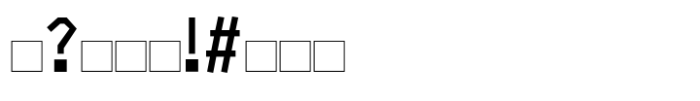 Open TECH Neue Puzzle Box DEMO Font OTHER CHARS