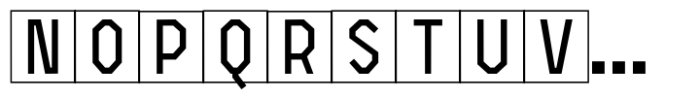 Open TECH Neue Puzzle Box DEMO Font UPPERCASE
