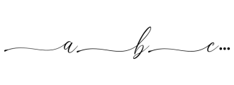 Opera Signature Script Swash Font UPPERCASE