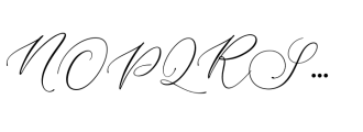 Opera Signature Script Font UPPERCASE