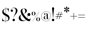 Opera Signature Serif Font OTHER CHARS