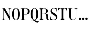 Opera Signature Serif Font UPPERCASE