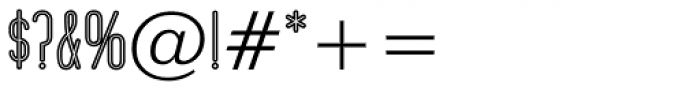 Operator Nine BTN Inline Lined Font OTHER CHARS