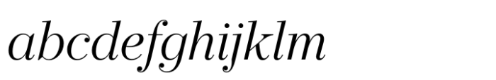 Operetta 12 Light Italic FONT