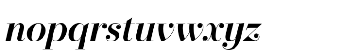 Operetta 18 Demi Bold Italic Font LOWERCASE