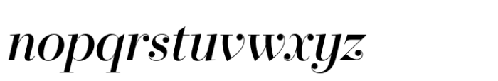Operetta 18 Medium Italic Font LOWERCASE