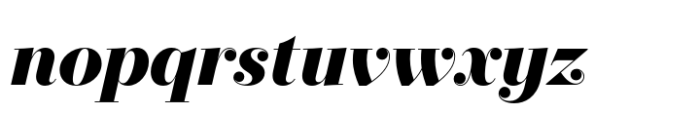 Operetta 18 Ultra Bold Italic Font LOWERCASE