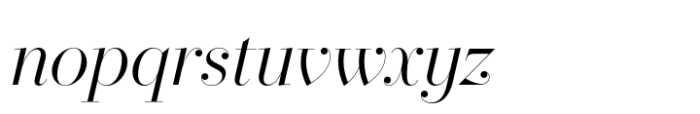 Operetta 32 Light Italic Font LOWERCASE