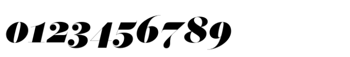 Operetta 52 Black Italic Font OTHER CHARS